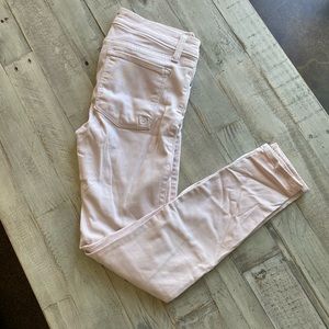 Fidelity Pale Pink Skinny Jeans